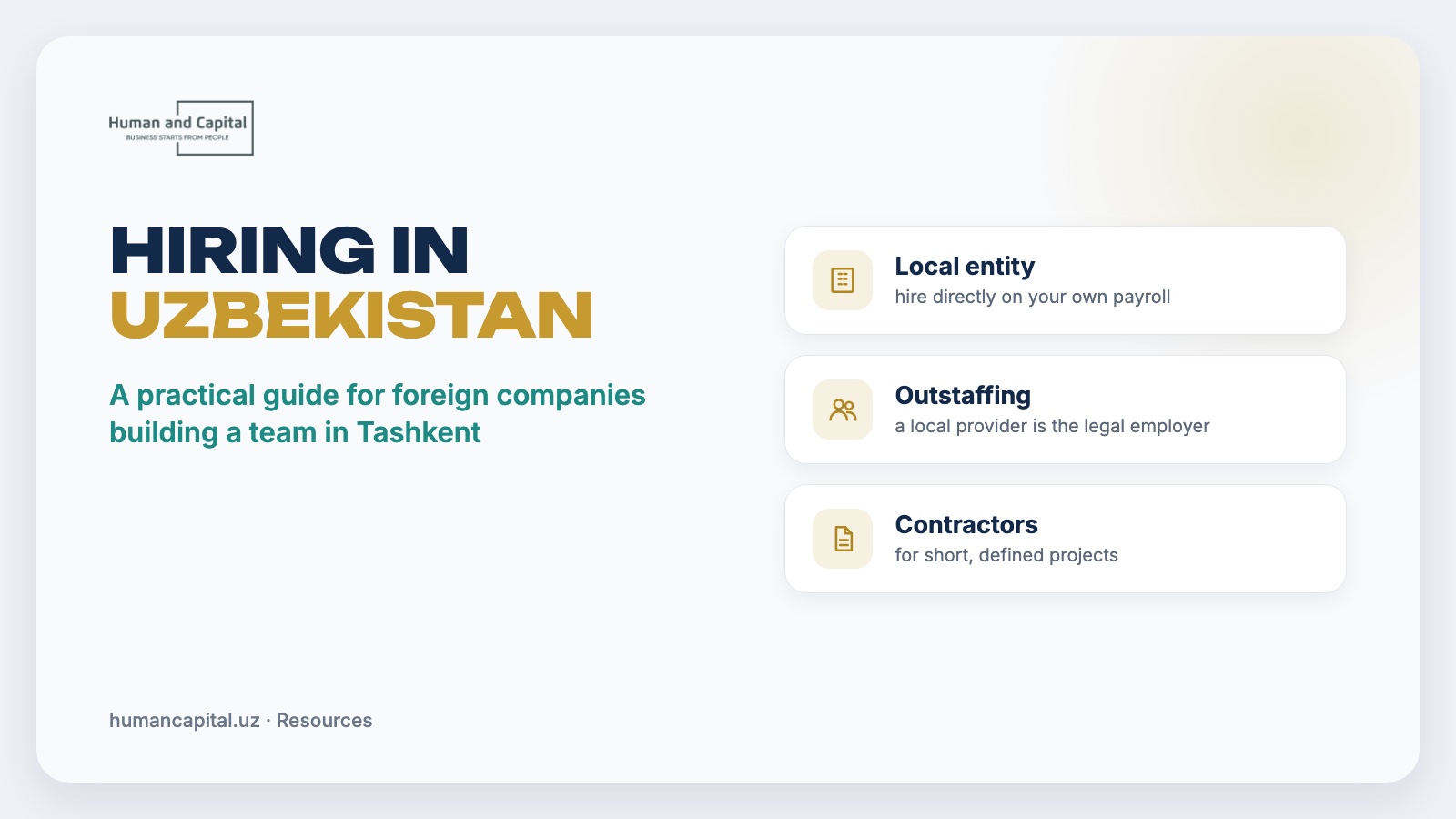 Hiring in Uzbekistan