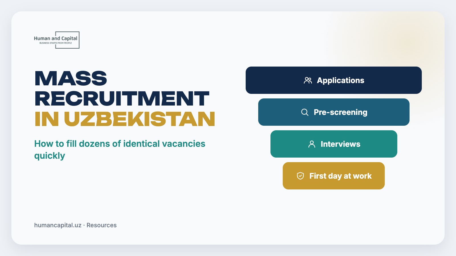Mass recruitment in Uzbekistan